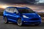 Tesla Model M Rendering Brings Minimalism to Minivans