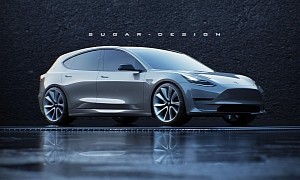 Tesla Model Q Hatchback Imagined as Urban-Friendly Alternative to Model 3/Y