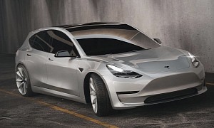 Tesla Model Q Looks Like a More Practical Model 3 That Doesn't Exist but Really Should