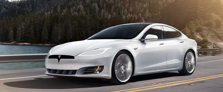 Tesla Model S rendering