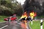 Tesla Model S and ICE Compact Crash Leaves the Latter in Smoke and Flames