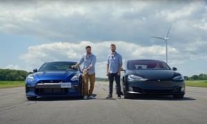 Tesla Model S and Nissan GT-R Drag Race Is the Battle of the Launch Kings