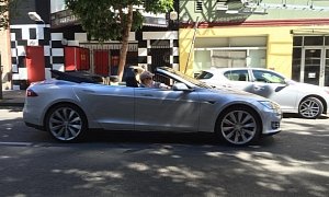 Tesla Model S Convertible Spotted in the United States