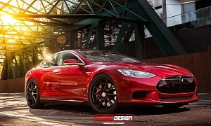 Tesla Model S Coupe Rendering by X-Tomi
