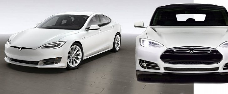 Tesla Model S battle of the noses