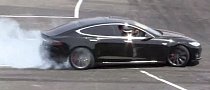 Tesla Model S Goes Drifting in Japan, Destroys Rear Tires
