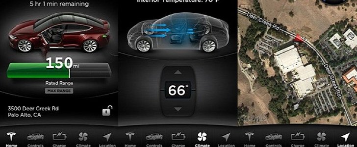 You can track your Tesla Model S via its app