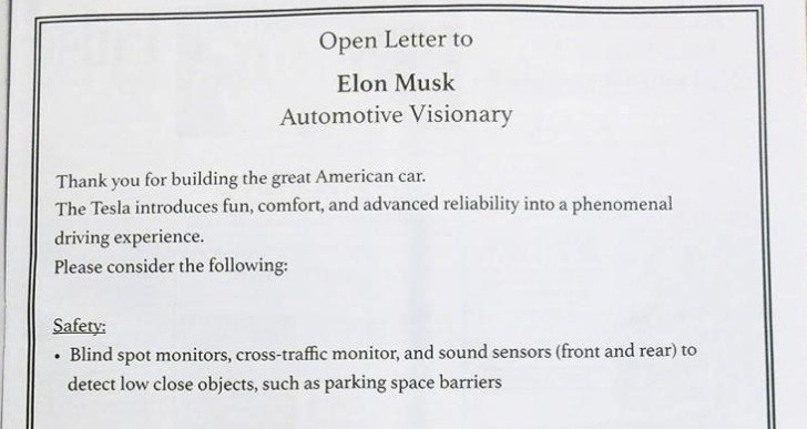 Open letter to Elon Musk