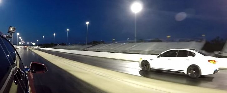 Tesla Model S P100D Drag Races 2018 BMW M5