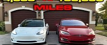 Tesla Model S P100D Loses 50 HP after 96,000 Miles, Drag Races Model 3