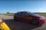 Tesla Model S P100D vs. McLaren 650S Roll and Dig Drag Races Are Like a Tag Game