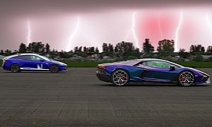 Tesla Model S Plaid and Lamborghini Revuelto Break Down As They Race Over a 1/4-Mile