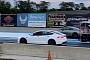 Tesla Model S Plaid Has Quick Run-In With Modded Nissan GT-R at the Drag Strip