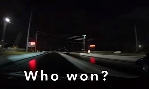Tesla Model S Plaid Races Muscle Cars at the Drag Strip, Doesn't Win Each Time