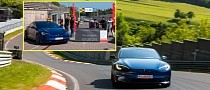 Tesla Model S Plaid Track Pack Obliterates Porsche Taycan's Nurburgring Record