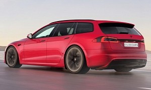 Tesla Model S Plaid Wagon Could Digitally Outrun Any Pursuer, Especially the Audi RS 6
