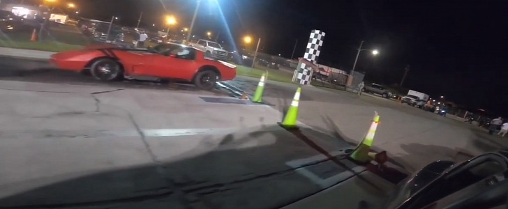 Tesla Model S Raven drag racing 
