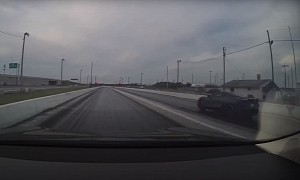 Tesla Model S Raven and Corvette C8 Play Cat and Mouse 1/8 Mile Drag Race