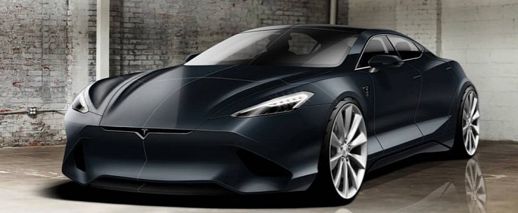Tesla Model S Rendering Reveals Dated Design of Current Electric Sedan