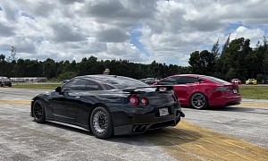 Tesla Model S Terrorizes Airstrip, Takes 1,000-HP TRX and 1,300-HP GT-R to School
