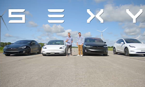 Tesla Model S vs. 3 vs. X vs. Y: The S3XY Performance Drag Race Is Here