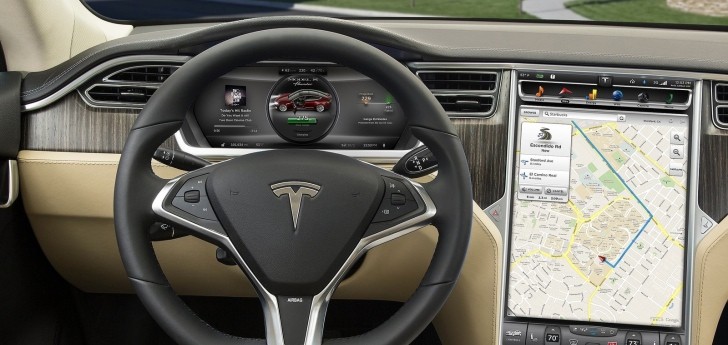 Tesla Model S dashboard