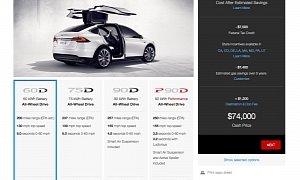 Tesla Model X 60D Will Set You Back $74,000