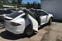 Tesla Model X Falcon Doors in an Impromptu Crash Test They Didn't Pass