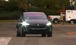 Tesla Model X First Drives: Falcon Wing Doors Work Like Robots, SUV Drives Like Model S