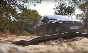 Tesla Model X Has Off-Road Party in Ibiza