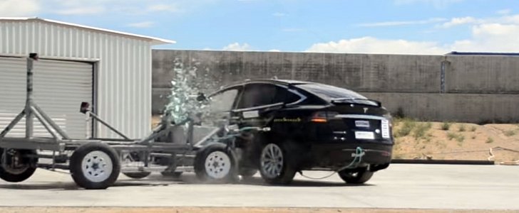 Tesla Model X NHTSA crash test