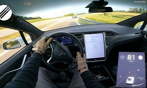 Tesla Model X P100D Autobahn Speed Test Has ICE Acceleration Soundtrack From M6