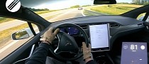 Tesla Model X P100D Autobahn Speed Test Has ICE Acceleration Soundtrack From M6