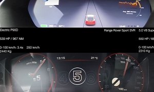Tesla Model X P90D vs. Range Rover Sport SVR Isn't Your Average "Drag Race"