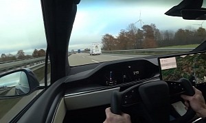 Tesla Model X Plaid Does a Top Speed Run on the German Autobahn, Gets Job Done