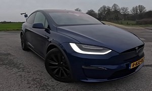 Tesla Model X Plaid Flies in High-Speed Autobahn Test, Reaches 168 MPH