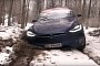 Tesla Model X Snowy Off-Road Incursion Turns Very Expensive Very Quickly