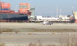 Tesla Model X Spied Testing at Former Naval Air Station