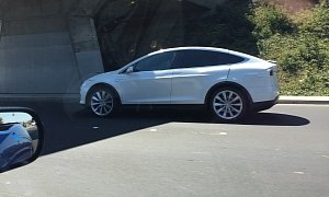 Tesla Model X Spotted with Huge Panel Gaps, Is Tesla Testing Falcon Door Latch Failure?