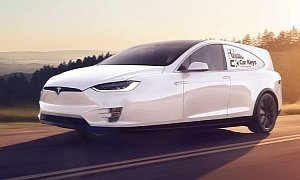 Tesla Model X Three-Wheeler Rendered as Reliant Robin Comeback