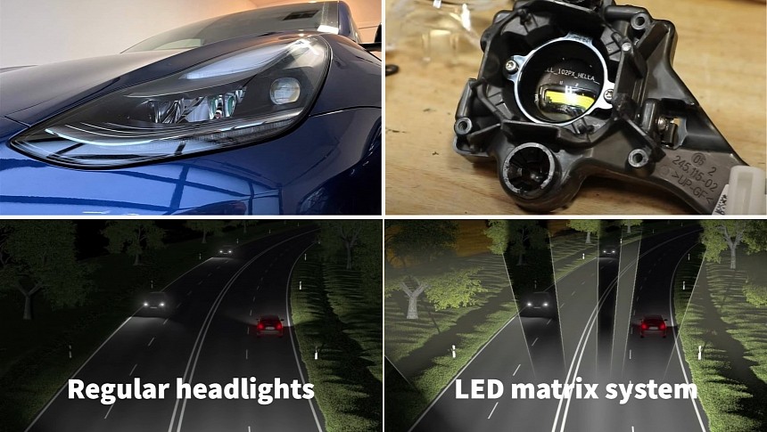 Tesla Model X to get LED matrix headlights