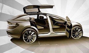 Tesla Model X Confirmed With AWD and Falcon Wing Doors