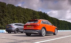 Tesla Model X vs. Audi e-tron Drag Race Is Much Closer Than Expected