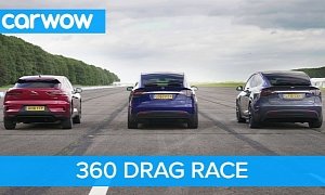 Tesla Model X vs. Jaguar I-Pace Drag Race Yields Predictable Result