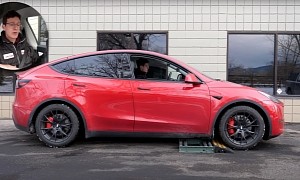 Tesla Model Y Dual Motor Slip Test Confirms RWD Bias, Good AWD System