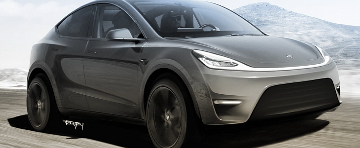 Tesla Model Y Gets Crossover Design "Fix" Rendering