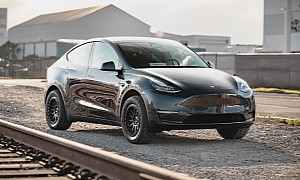 Tesla Model Y Looks Off-Road-Ready Wearing Unplugged Performance Wheels