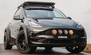 Tesla Model Y Mans Up for More Arduous Tracks With Help From Delta4x4