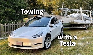 Tesla Model Y Performance Owner Shares His Experience Towing a Boat