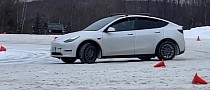 Tesla Model Y Performance Owner Shows How To Optimize the Track Mode for Winter Fun
